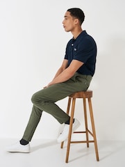Зеленый - Узкие брюки-чинос Crew Clothing Company - Image 4 of 5