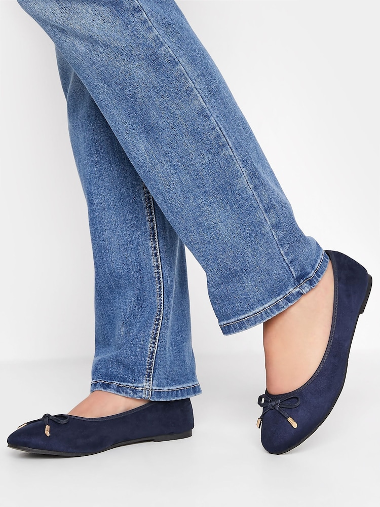 Bombas Long Tall Sally Wide-Fit Ballerina Faux Suedette - Imagen 1 de 4 Bombas Long Tall Sally Wide-Fit Ballerina Faux Suedette - Imagen 1 de 4