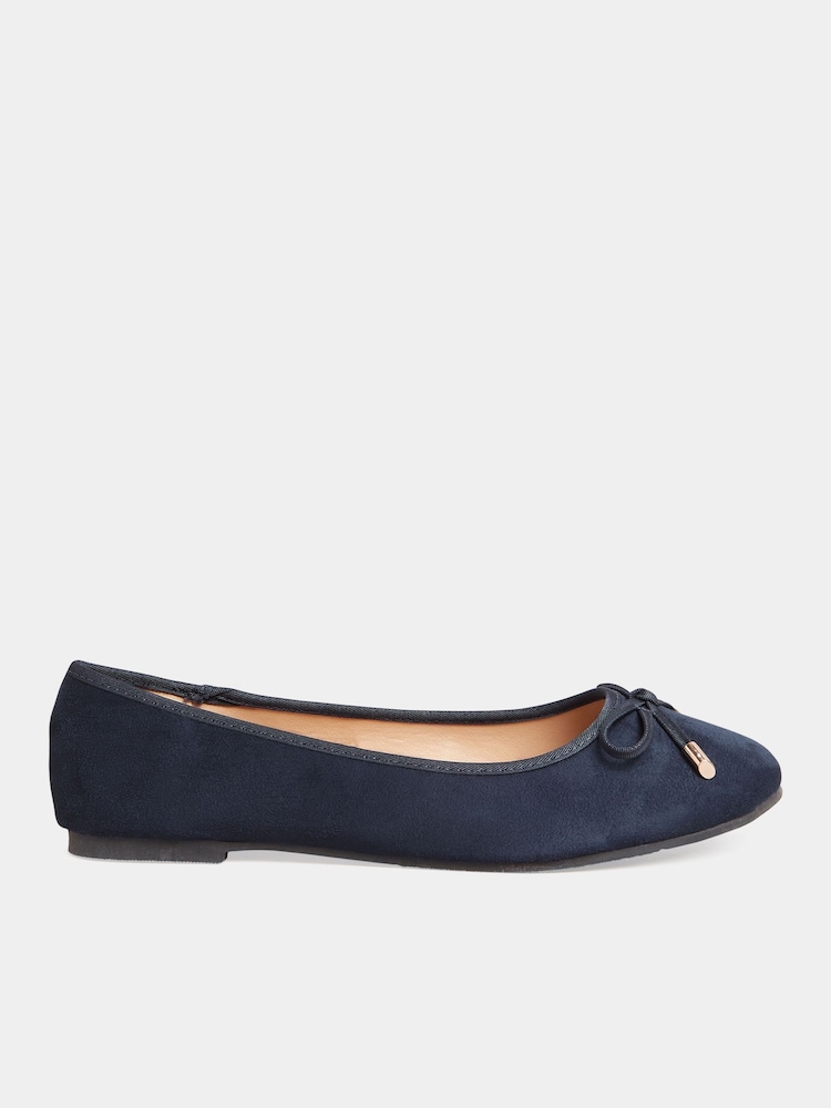 Bombas Long Tall Sally Wide-Fit Ballerina Faux Suedette - Imagen 2 de 4 Bombas Long Tall Sally Wide-Fit Ballerina Faux Suedette - Imagen 2 de 4