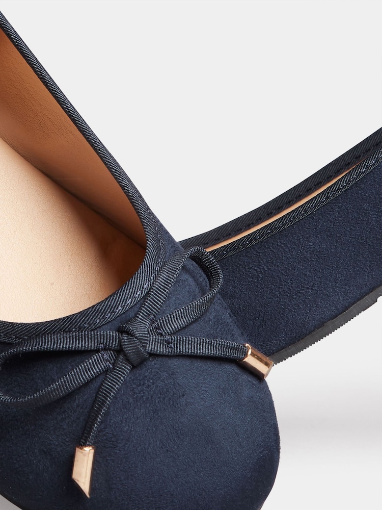 Bombas Long Tall Sally Wide-Fit Ballerina Faux Suedette - Imagen 4 de 4 Bombas Long Tall Sally Wide-Fit Ballerina Faux Suedette - Imagen 4 de 4