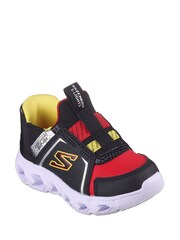 Skechers Black red Hypno-Flash 2.0 Vexlux Trainers - Image 2 of 3