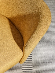 MADE.COM Ochre Yellow Pax Boucle Topeka Accent Chair - Image 2 of 5