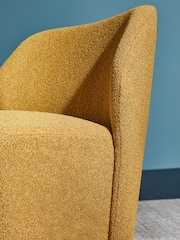 MADE.COM Ochre Yellow Pax Boucle Topeka Accent Chair - Image 3 of 5