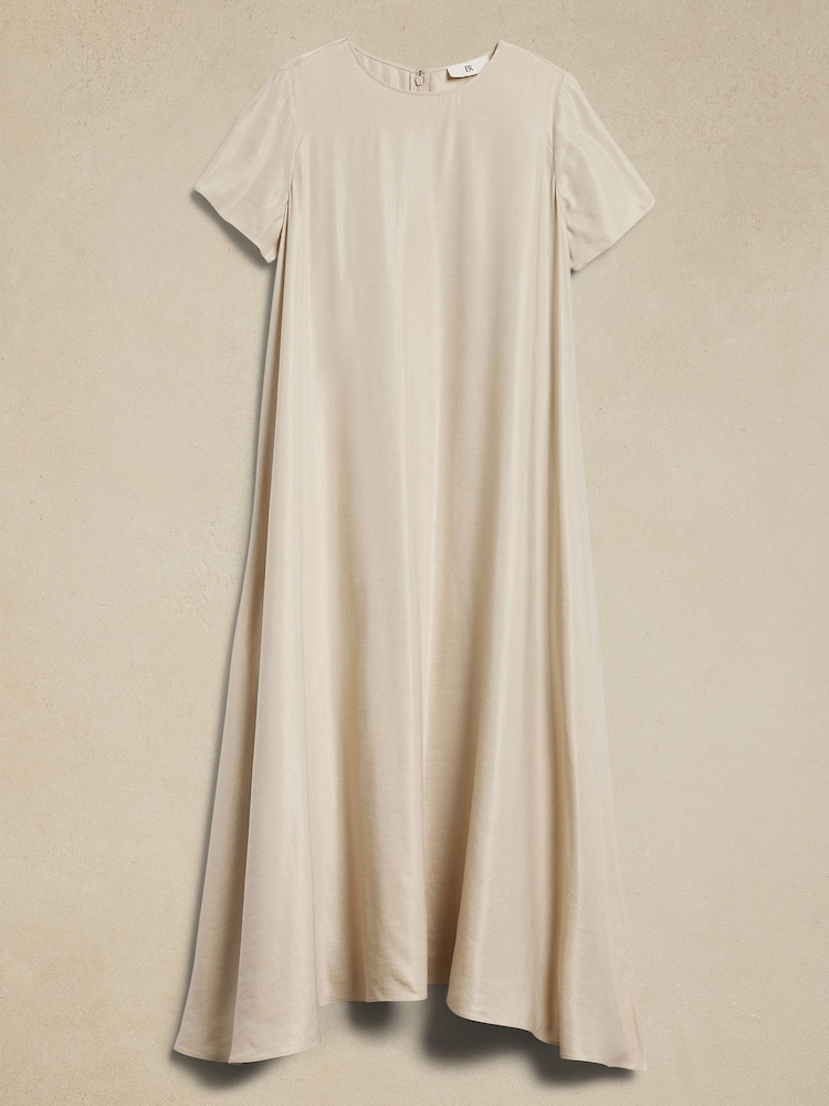 Banana Republic Beige Aurelia Linen-Blend Maxi Dress - Image 5 of 5