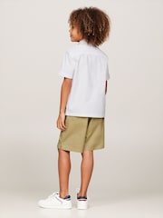 Tommy Hilfiger White Solid Oxford Shirt - Image 2 of 6
