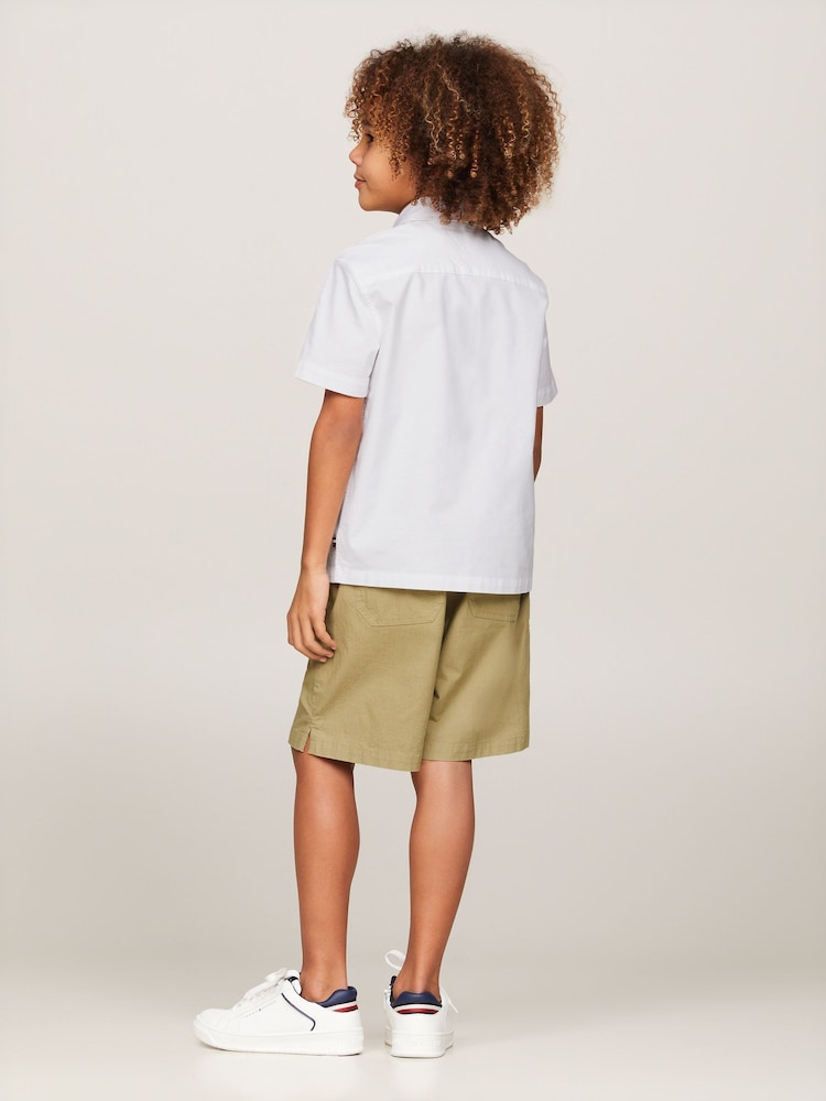 Tommy Hilfiger White Solid Oxford Shirt - Image 2 of 6
