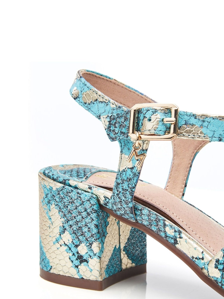 Moda in Pelle Lotsie Cross Over Block Two Part Sandals - Image 4 of 4