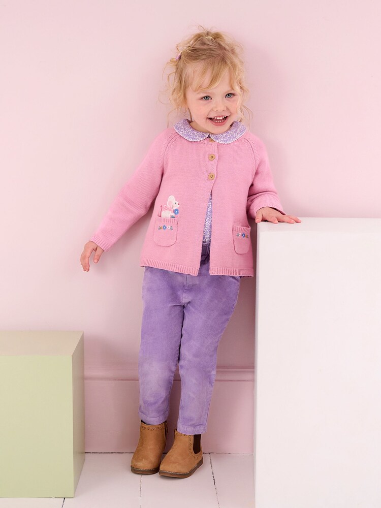 JoJo Maman Bébé Lilac Purple 2-Pack Ditsy Floral Peter Pan Tops - Image 4 of 4 JoJo Maman Bébé Lilac Purple 2-Pack Ditsy Floral Peter Pan Tops - Image 4 of 4