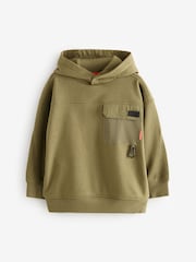 Khaki Green Utility style Hoodie & Joggers Set (3-16yrs) - Image 7 of 12