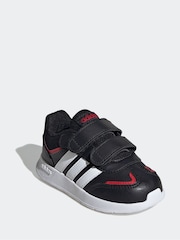 adidas Black/Red Kids Tensaur Switch Shoes - Image 3 of 8