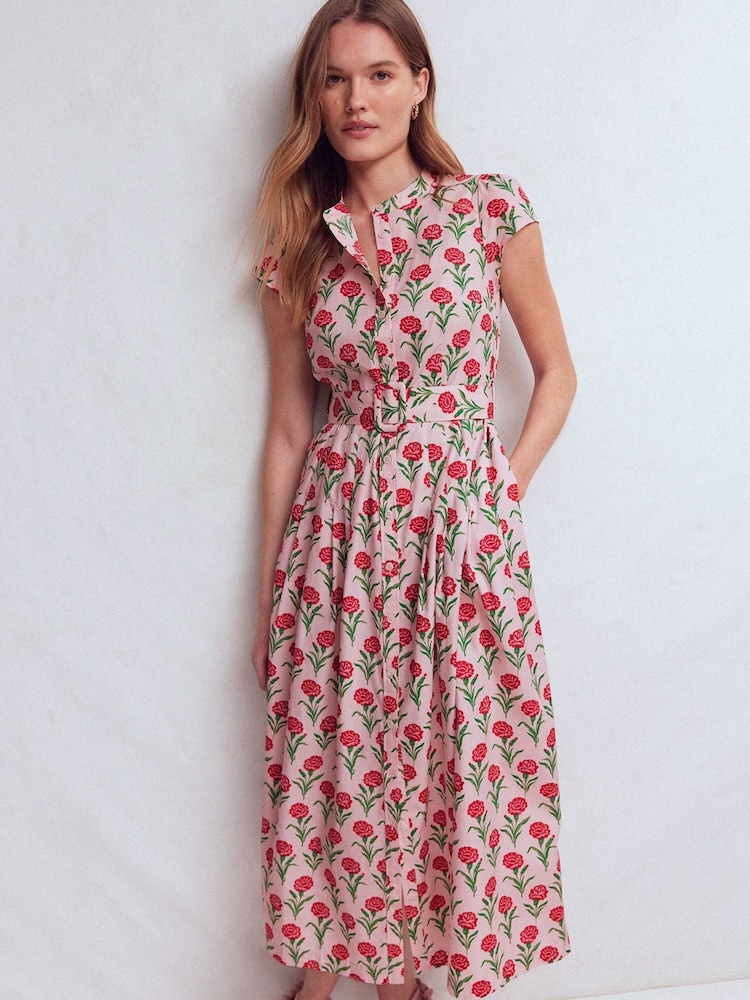 Boden Pink Arabella Cotton Maxi Dress - Image 1 of 6 Boden Pink Arabella Cotton Maxi Dress - Image 1 of 6