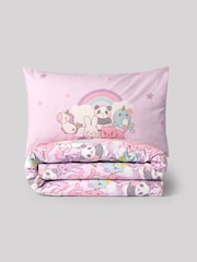 Kawaii Single Duvet Cover and Pillowcase Set with Fitted Sheet - Image 10 of 11