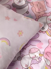 Kawaii Single Duvet Cover and Pillowcase Set with Fitted Sheet - Image 3 of 11