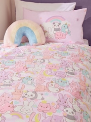 Kawaii Single Duvet Cover and Pillowcase Set with Fitted Sheet - Image 4 of 11