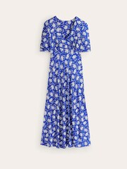 Boden Blue Petite Rebecca Jersey Midi Tea Dress - Image 5 of 5