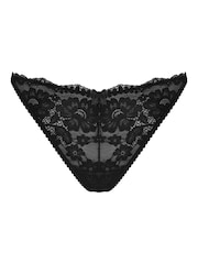 Negro - Pour Moi Fleur Cheeky V-Shaped Briefs - Imagen 3 de 4