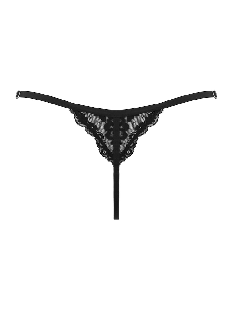 Negro - Pour Moi Fleur Cheeky V-Shaped Briefs - Imagen 4 de 4