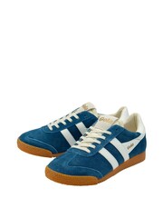 Gola Sky Blue Ladies Elan Suede Lace-Up Trainers - Image 3 of 4