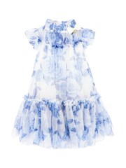 Angels Face Blue Marigold Flower Snowdrop Dress - Image 2 of 3