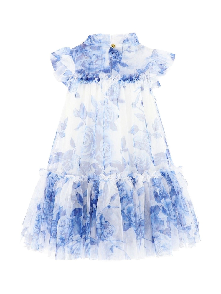 Angels Face Blue Marigold Flower Snowdrop Dress - Image 3 of 3