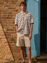 Blue EDIT Short Sleeve Floral Printed Shirt - Image 2 of 8