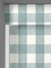 Sophie Allport Teal Blue Gingham Made to Measure Roller Blinds - Image 5 of 6