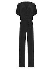 Negro - Mono largo cruzado con cuello de pico de Long Tall Sally - Imagen 5 de 5
