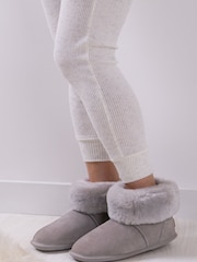 Серый - Just Sheepskin женские зимние тапочки Albery - Image 1 of 5