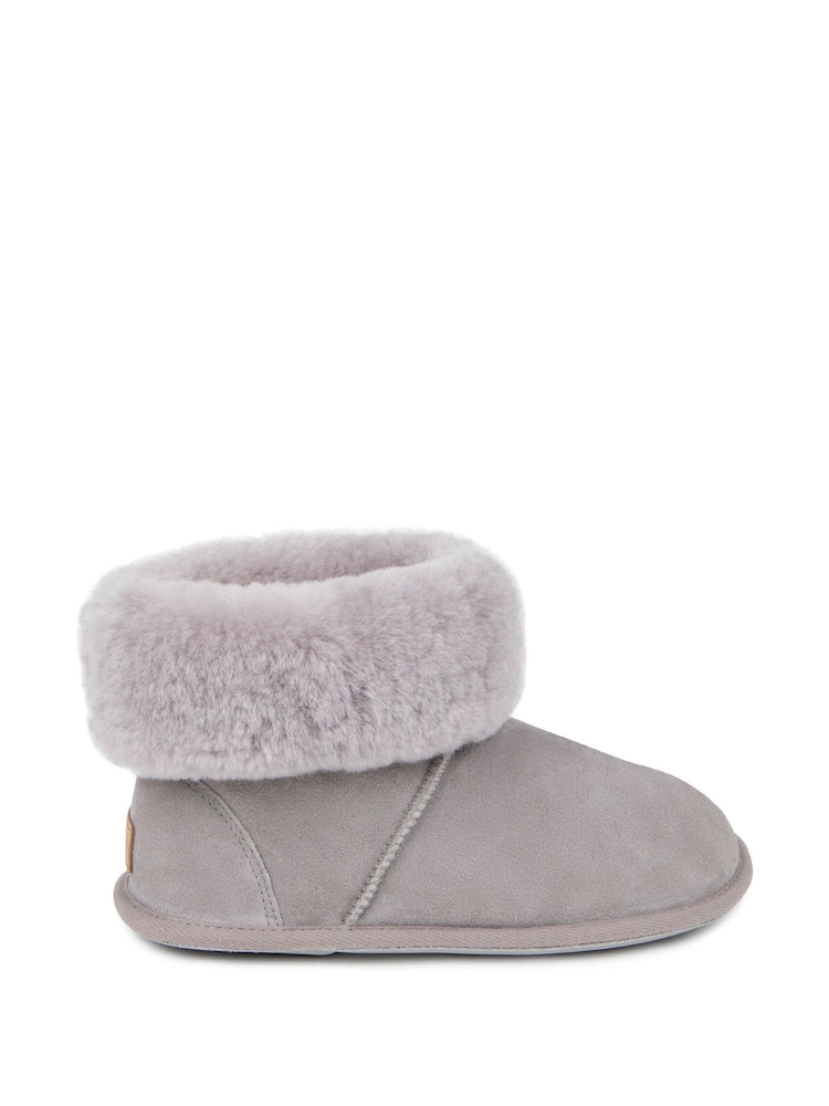 Gris - Just Sheepskin Ladies Winter Albery Slippers - Imagen 2 de 5 Gris - Just Sheepskin Ladies Winter Albery Slippers - Imagen 2 de 5