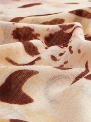 Ecru Abstract Animal Lightweight Scarf - Image 5 of 6