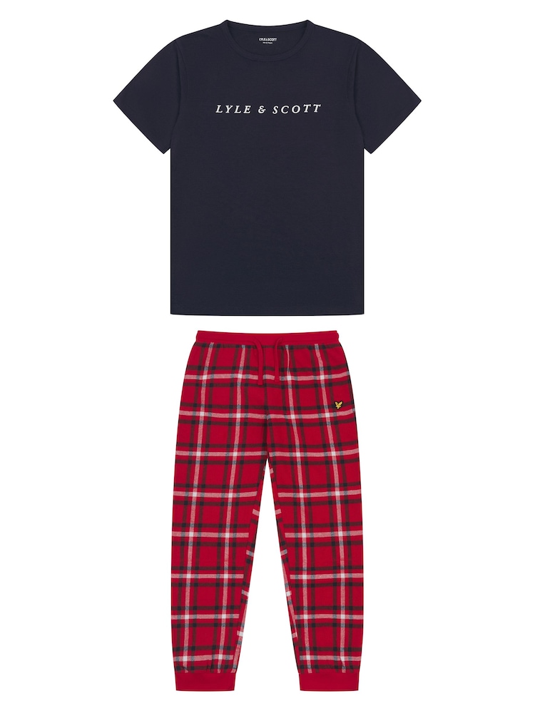 أزرق - طقم ملابس نوم للأولاد Ezekial يصلح كهدية من Lyle & Scott - صورة 1 من 5