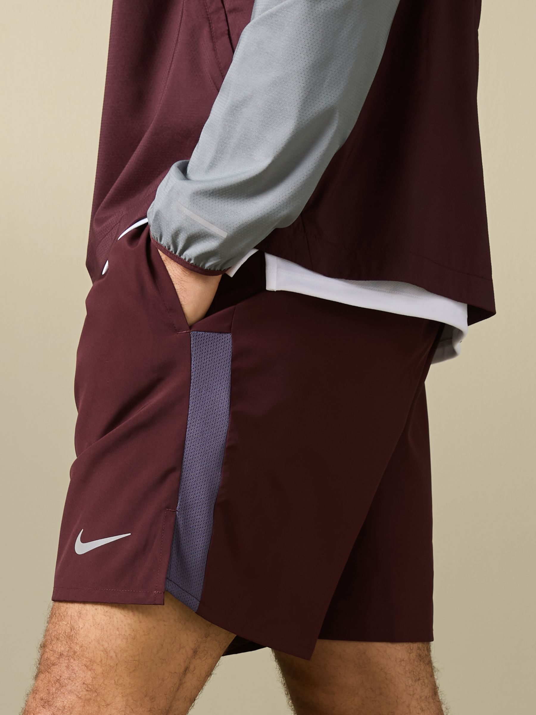 Buy Nike Red 7 Inch Challenger Dri FIT 7 inch Brief Lined Running Shorts from Next Luxembourg