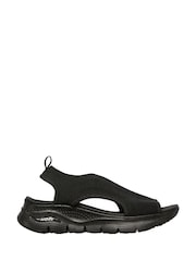 Skechers Black Womens Arch Fit City Catch Sandals - Image 1 of 5