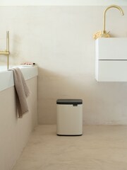 Brabantia Soft Beige Bo Waste Bin 7L - Image 1 of 6