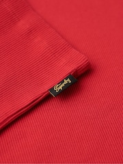 Superdry Red Athletic College Graphic Rib Cami Top - Image 5 of 6
