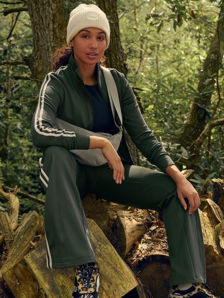 Khaki Green Active Tracksuit Jacket - Image 2 of 10