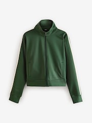 Khaki Green Active Tracksuit Jacket - Image 7 of 10