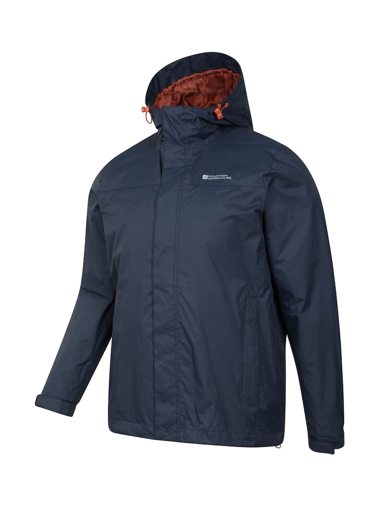 Mountain Warehouse Navy Blue Mens Torrent Waterproof Jacket - Image 4 of 5