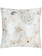 Evans Lichfield Off White Canina Floral Outdoor Cushion - Image 1 of 3