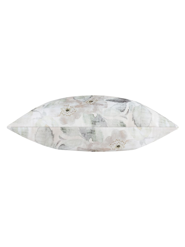 Evans Lichfield Off White Canina Floral Outdoor Cushion - Image 2 of 3