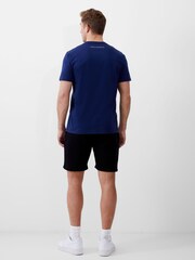French Connection Blue Organic Mirror Repeat Logo Graphic T-Shirt - Image 2 of 3