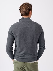 Aubin Bonby Quarter Zip Cotton Jumper - Image 2 of 10