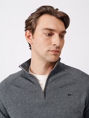 Aubin Bonby Quarter Zip Cotton Jumper - Image 4 of 10