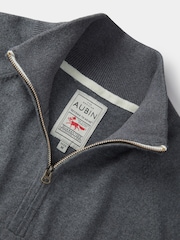 Aubin Bonby Quarter Zip Cotton Jumper - Image 8 of 10