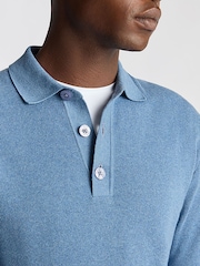 Remus Uomo Blue Long Sleeve 100% Cotton Jumper - Image 5 of 6