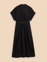 White Stuff Black Linen Blend Marianne Dress - Image 5 of 5