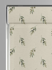Sophie Allport Neutral Green Olive Made to Measure 100% Cotton Roman Blinds - Image 3 of 6