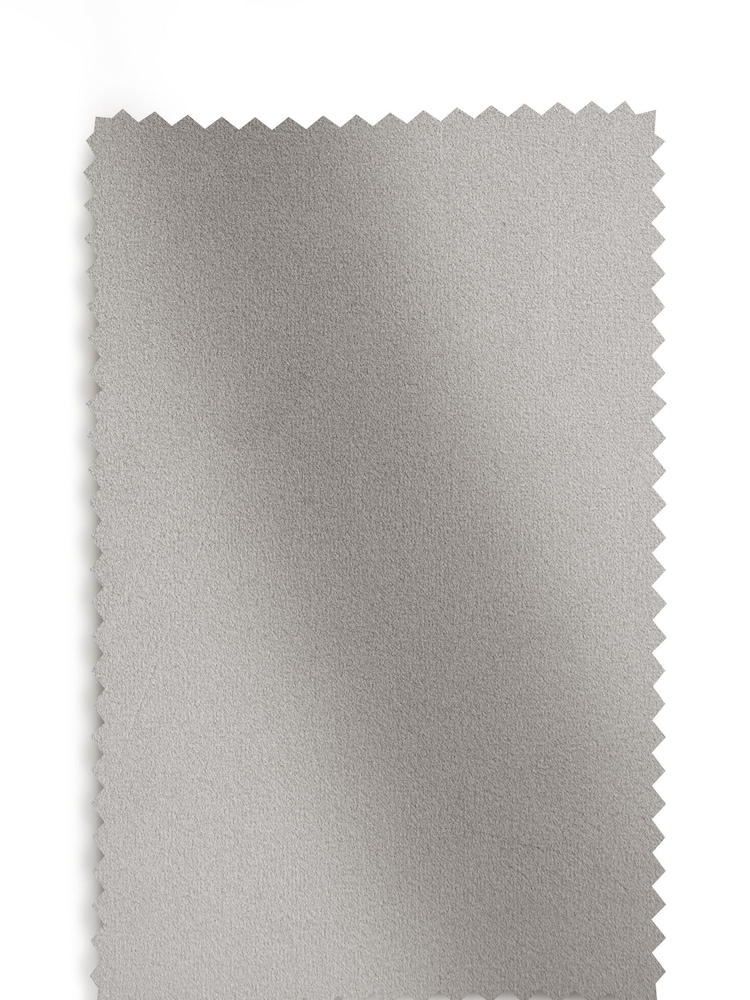 Soft Velvet Mid Grey Valencia Upholstered Storage Ottoman - Image 7 of 7
