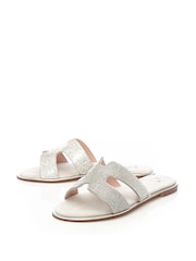 Moda in Pelle Ormay H-Strap Embellished Sliders - Image 3 of 5