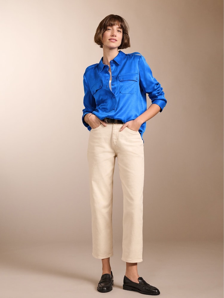 Baukjen Blue Carolyn Recycled Cupro Shirt - Image 2 of 4